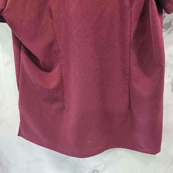 FIGS Top Womens Large Slim Catarina Red Short Sleeve Scrub One Pocket 2623 - Picture 7 of 9